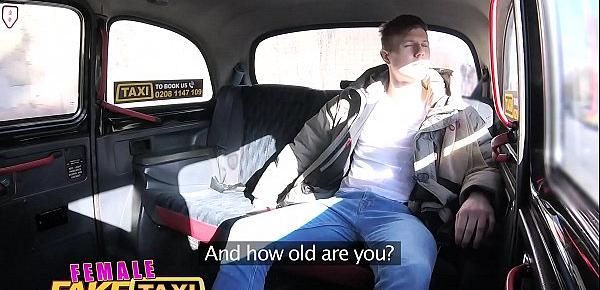  Female Fake Taxi Innocent young tourist gets seduced in back of cab